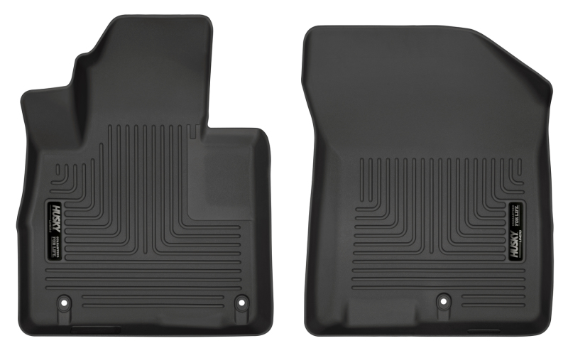 Hyundai Santa Fe Floor Mats - Front - Husky Liners - WeatherBeater - Black - `19-`27